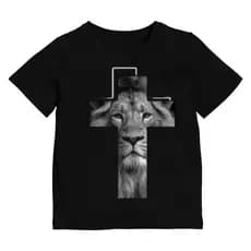 Camiseta Infantil Fé Cristão Cruz Religião Unissex Menino Menina Criança Juvenil 0 ao 16