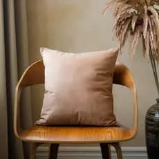 01 Capa de Almofada 55x55 cm Tecido Suede Liso Decorativa Sofá Sala Zíper Invisível