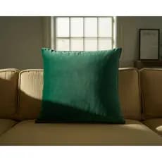 01 Capa De Almofada 50x50 cm Tecido Suede Liso Zíper Invisível Sofá Sala Decorativa