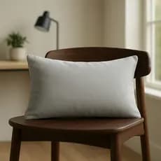 1 Almofada Cheia 50x30 cm Tecido Suede Liso Retangular Baguete Manta Fibra Siliconada 230 Gramas