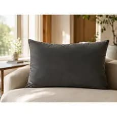 01 Capa de Almofada 70x50 cm Tecido Suede Liso Decorativa Zíper Invisível Porta Travesseiro Fronha