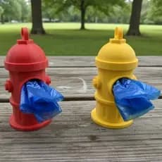 Dispenser de Saquinhos Pet Fezes Cachorro Formato Hidrante | Porta Saco de Lixo Pet | Impressão 3D PLA