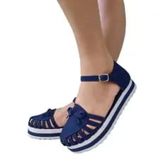 Tamanco Sandália feminina Aranha Tratorada Flatform Corda Lançamento modelo (aranha)