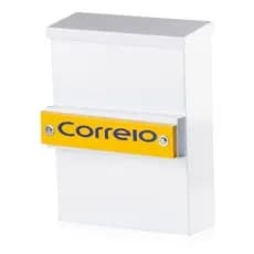 Caixa De Correio Branca ou Preta 26 x 6,5 x 20 cm