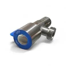 Registro 1/4" Volta Saída Simples 1/2" Escovado-Azul Atopy