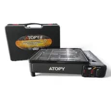 Fogareiro Churrasqueira Portátil Acendimento Automático A Gás Refil/GLP Atopy