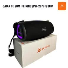 Caixa de Som Bluetooth Peining PEI-267BT 30W | RGB | IPX6 | TWS | Sem Fio