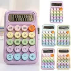 Calculadora Colorida Fofa  Com Teclado Mecânico RZ.819 Calculadora 12 Dígitos