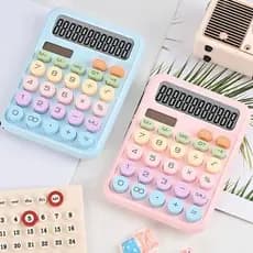 Calculadora Colorida Fofa Com Teclado Mecânico kk-2688 Energia Solar Calculadora Fofa 12 Dígitos
