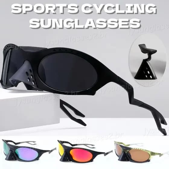 Esportes Ao Ar Livre Destacável Nariz Ciclismo Óculos De Sol Para Homens Mulheres UV400 Bicicleta Equitação Condução Ton