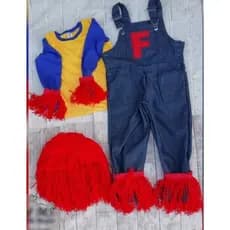 Fantasia Infantil do Fofão Completa – Blusa, Macacão Jeans, Peruca + Acessórios | Fantasia do fofão 2