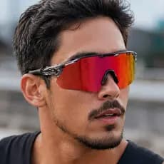 Óculos de Sol Masculino Baixa Pace Masculino Proteção UV400 Corrida Ciclismo Esportivo Espelhado