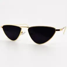 Óculos de Sol Feminino Gatinho Metal Luxo Olho de Gato Moderno
