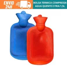 Bolsa Compressa Termica Agua Fria E Quente Borracha 1,5 L