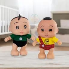 Boneco Cebolinha + Cascao Turma Da Monica Frases Adijomar Desenho Filme Coleçao Brinquedo Criança