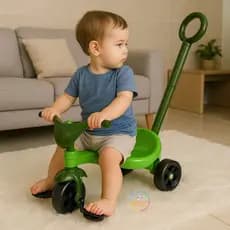 Triciclo Infantil Velotrol Thuco Dino Park Menino Com Haste Brinquedo Diversão Criança Presente Educativo