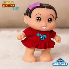 Boneca Monica Turma Da Monica Baby Fala Frases Brinquedo Desenho Filme Coleçao Presente Menina Menino Criança