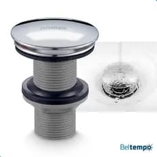 Válvula Click 7/8 Ralo Cuba Pia Banheiro Inox Beltempo