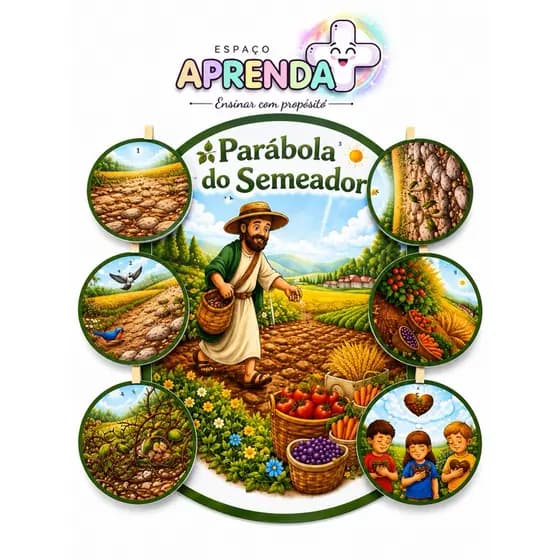 RECURSO PARA CONTAR HISTÓRIA - LUVA A PARÁBOLA DO SEMEADOR