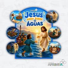 RECURSO PARA CONTAR HISTORIA - LUVA JESUS ANDA SOBRE AS ÁGUAS