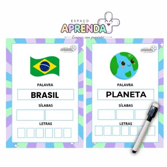 FICHAS FORMANDO PALAVRAS SÍLABAS COMPLEXAS