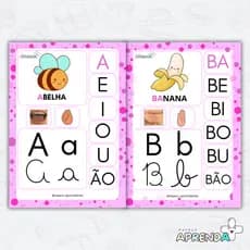 ALFABETO ESPECIAL COMPLETO PARA MURAL PLASTIFICADO – CORES