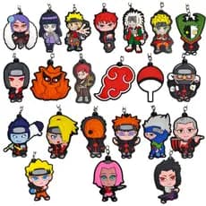 Chaveiros Emborrachados Geek Nerd Colecionável Fãs de Naruto em Alto Relevo