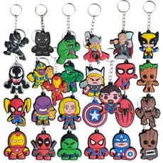 Chaveiro Emborrachado Geek Nerd Personagens Super Heróis Heroes Em Alto Relevo Homem Aranha Colecionável