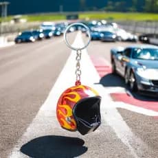 Chaveiro Capacete de Motocicleta Acessório Colecionável Motoqueiro Miniatura  Porta-Chaves