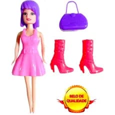 Bonecas Troca De Roupa Cabelo Colorido Com Acessórios Brinquedo De Menina Infantil