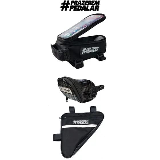 Bolsa De Selim Prazer Em Pedalar Bolsa Porta Celular Case Quadro Bike Mtb Speed Sport Porta Ferramentas Camara Ar