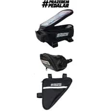 Bolsa De Selim Prazer Em Pedalar Bolsa Porta Celular Case Quadro Bike Mtb Speed Sport Porta Ferramentas Camara Ar