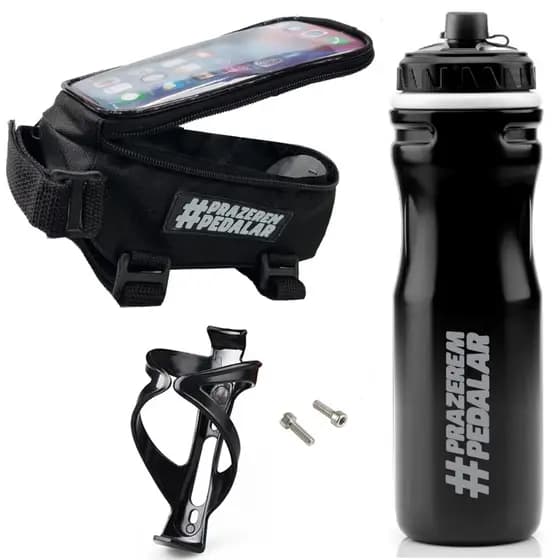 Bolsa Porta Celular Quadro Bike Bicicleta Ciclista Touch Prazer Em Pedalar