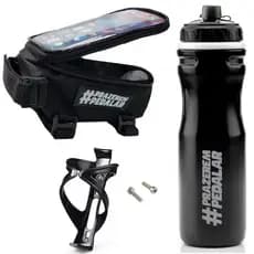 Bolsa Porta Celular Quadro Bike Bicicleta Ciclista Touch Prazer Em Pedalar