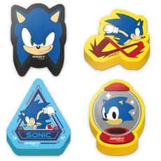 Leo&Leo Kit 04 Borrachas Sonic The Hedgehog Decoradas Material Escolar