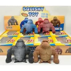 Brinquedo Gorila Squishy Toy – Estica, Esmaga e Alivia o Estresse