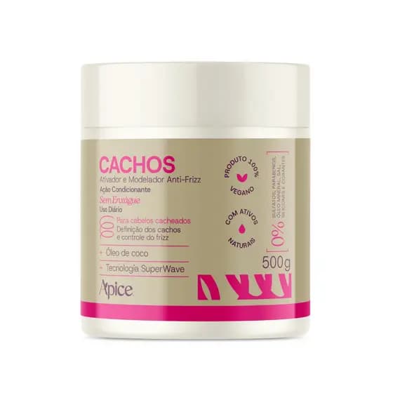 Apice Ativador e Modelador Anti-Frizz Cachos Essence 500g