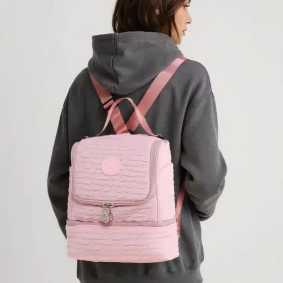 Mochila Bolsa Térmica Lancheira Isolada Expansível Com Dupla Camada Influenciadora/Alimento Super Grande Capacidade