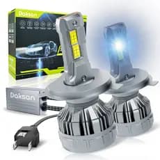 Par Lampada Ultra Super Led 36000lm 200w Farol de carro H4 H7 H11 9005 9006 6500K