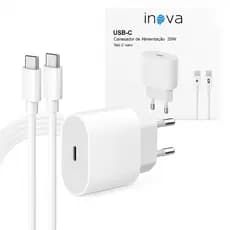 Carregador De iPhone Fonte 20w Com Cabo Carregamento Rápido