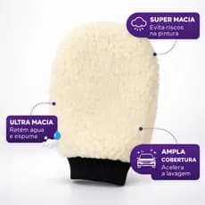 Luva de Lã para Lavagem Automotiva – Macia e Eficiente