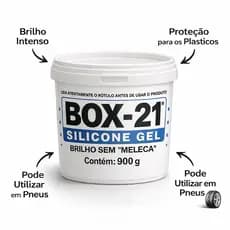 Box 21 Silicone Automotivo Máxima Proteção Brilho Incomparável 1kg