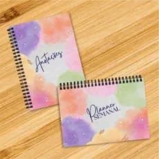 Kit Planner Semanal e Caderno de Anotações Capa Dura 2024 Ideial para Agenda Diária tamanho 15x21cm Wire-o