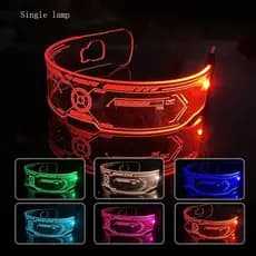 Óculos LED Multicoloridos para Festas, Shows e Baladas – Luz Vibrante a Bateria Inclusa