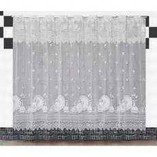 Cortina Renda para Cozinha Branca, Cortininha de Renda Branca, Cortina de Renda Sem Forro