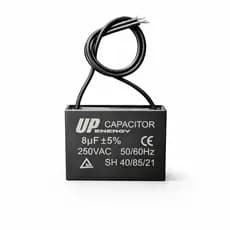 Capacitor Ventilador CBB61 8uF 250V 50/60Hz 2 Fios Universal