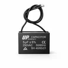 Capacitor CBB61 5uF 250VAC 2 Fios Ventilador