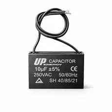 Capacitor Ventilador CBB61 10uF 250V 50/60Hz 2 Fios Britânia