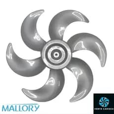 Hélice Mallory 40cm 6 Pás Prata Turbo Original