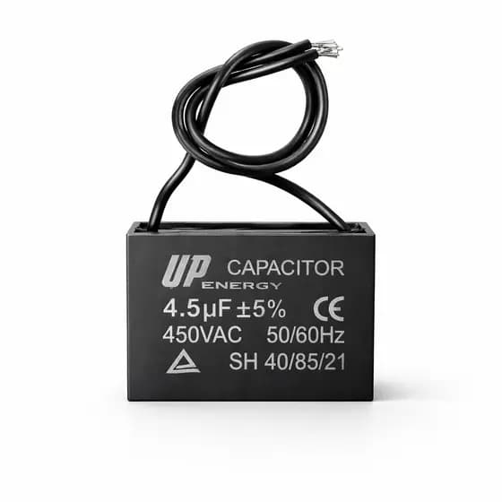 Capacitor Ventilador CBB61 4,5uF 450VAC 2 Fios